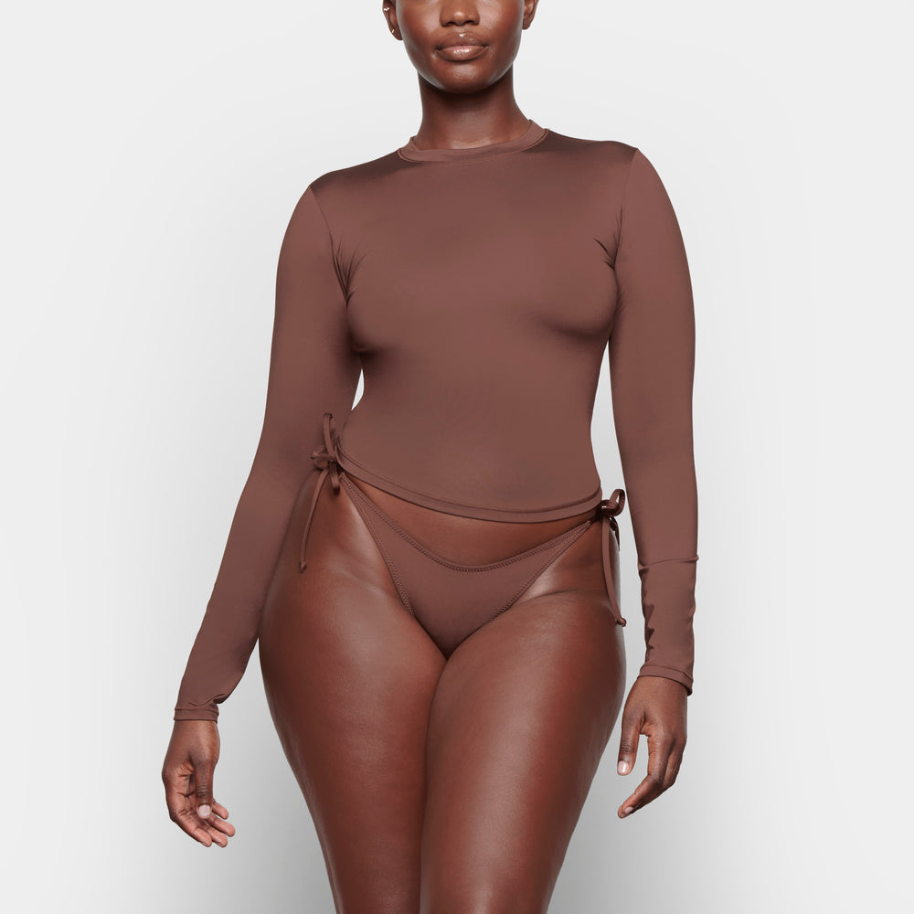 Cover Ups Skims SWIM LONG SLEEVE SHIRT Chocolat | 701FJICER
