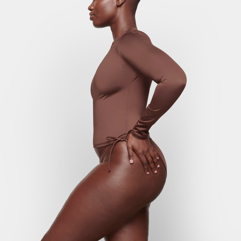 Cover Ups Skims SWIM LONG SLEEVE SHIRT Chocolat | 701FJICER