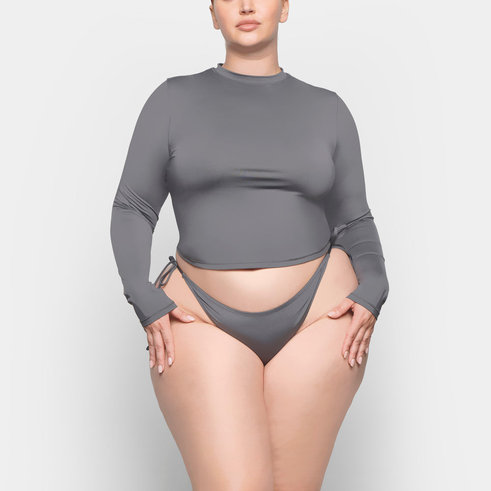 Cover Ups Skims SWIM LONG SLEEVE SHIRT Grise Foncé | 026YFBJNZ