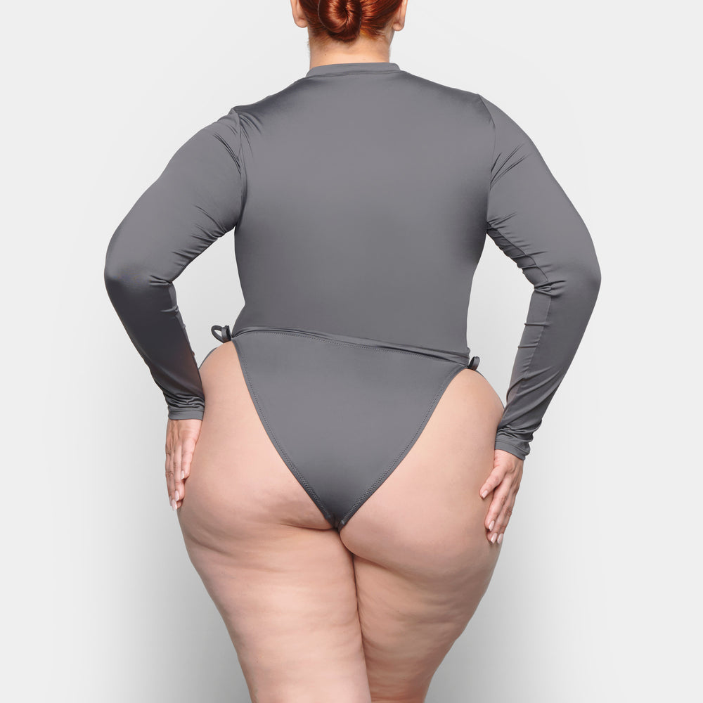 Cover Ups Skims SWIM LONG SLEEVE SHIRT Grise Foncé | 026YFBJNZ