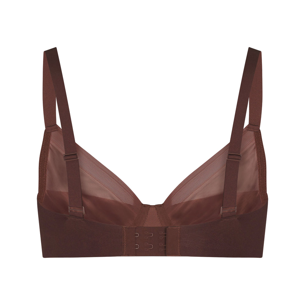 Demi Bra Skims NO SHOW MOLDED UNLINED Chocolat | 583KGYAOC