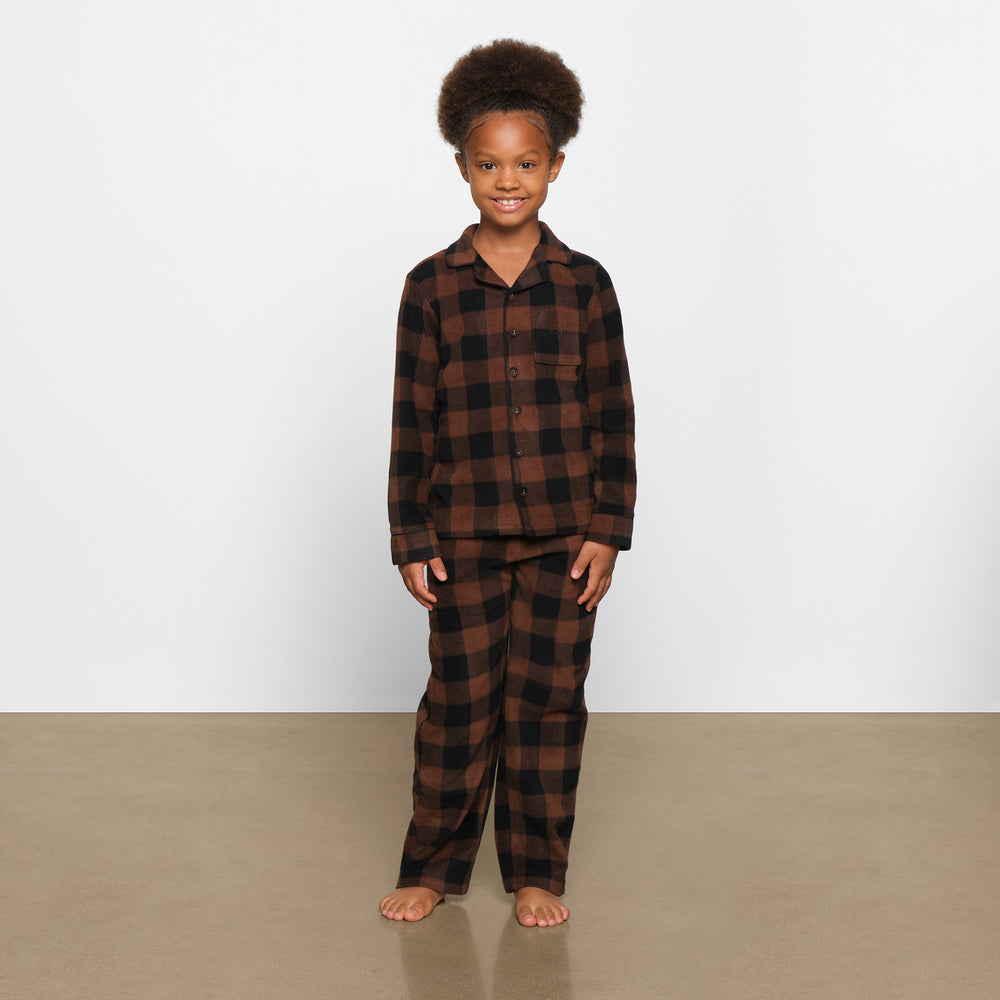 Enfant Skims FLEECE SLEEP SET Marron | 051SGVAFC