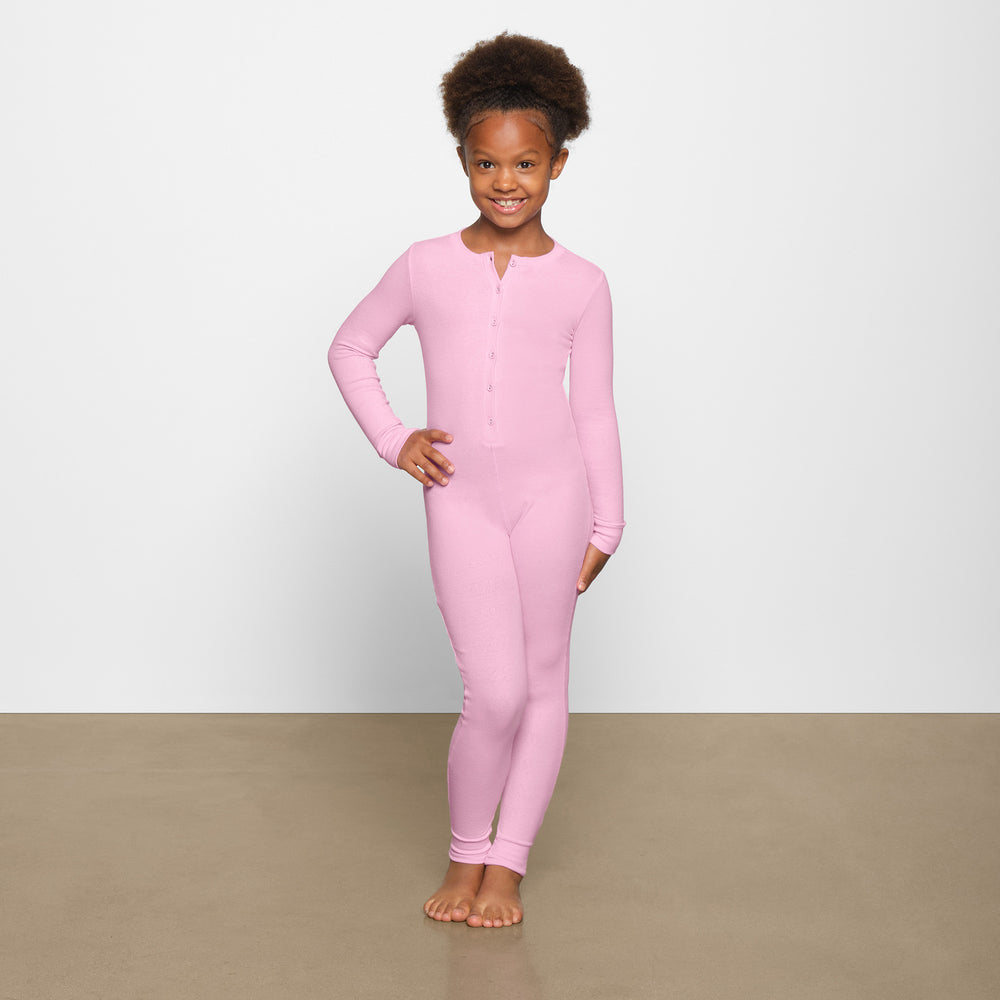 Enfant Skims LOGO POINTELLE HENLEY ONESIE Rose | 678WQXZTB