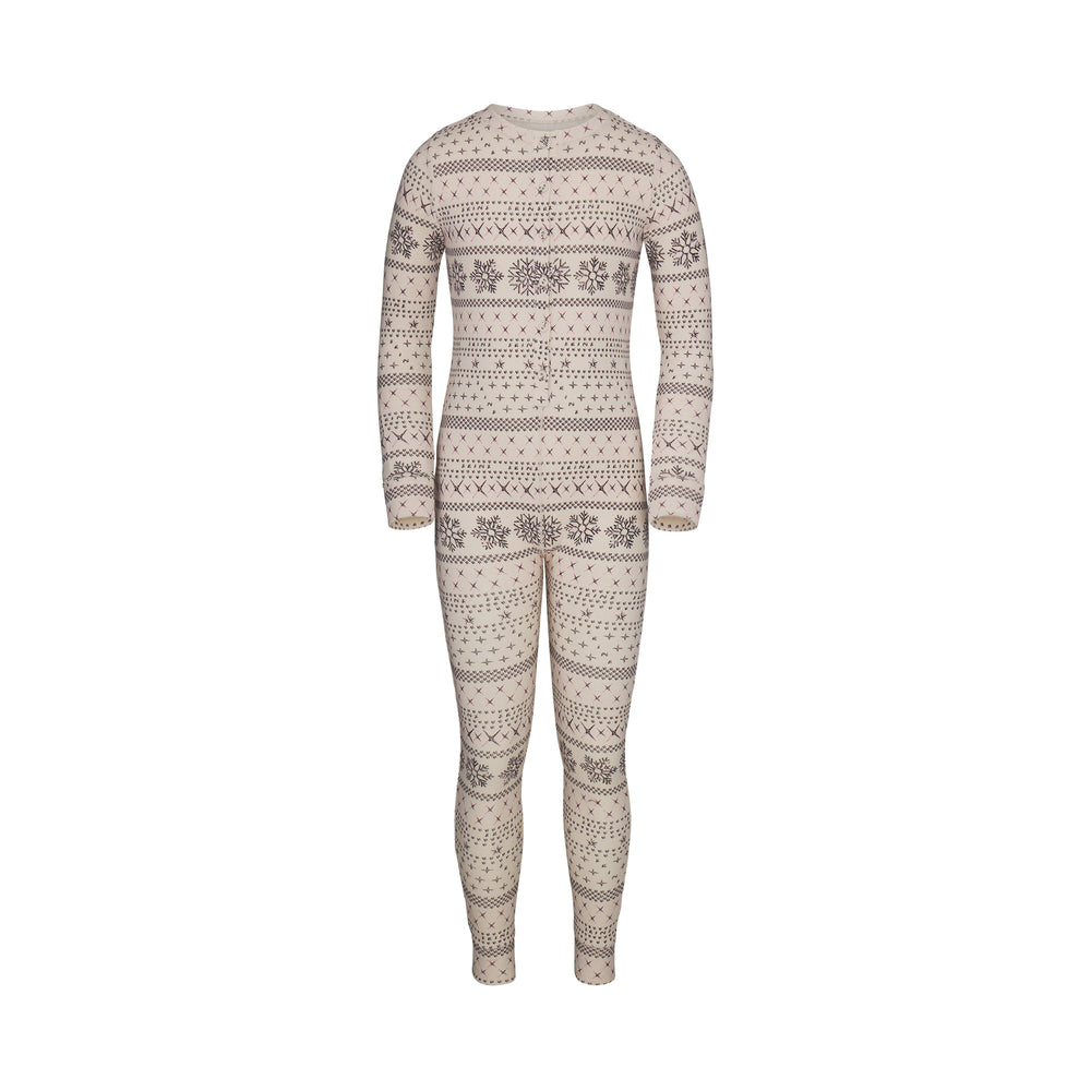 Enfant Skims LOGO POINTELLE HENLEY ONESIE Blanche | 964URFBAZ