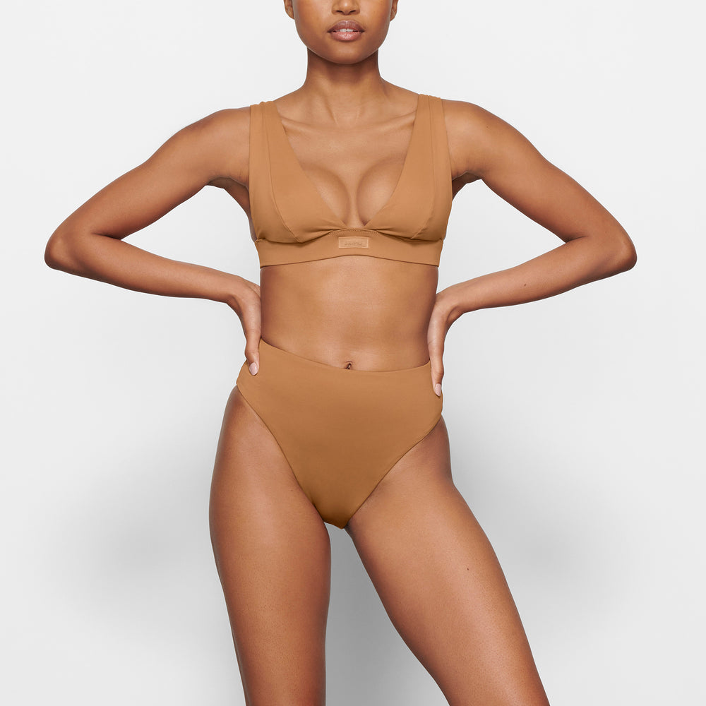 Haut de Bikini Skims SWIM PLUNGE Abricot | 306RNAVYB