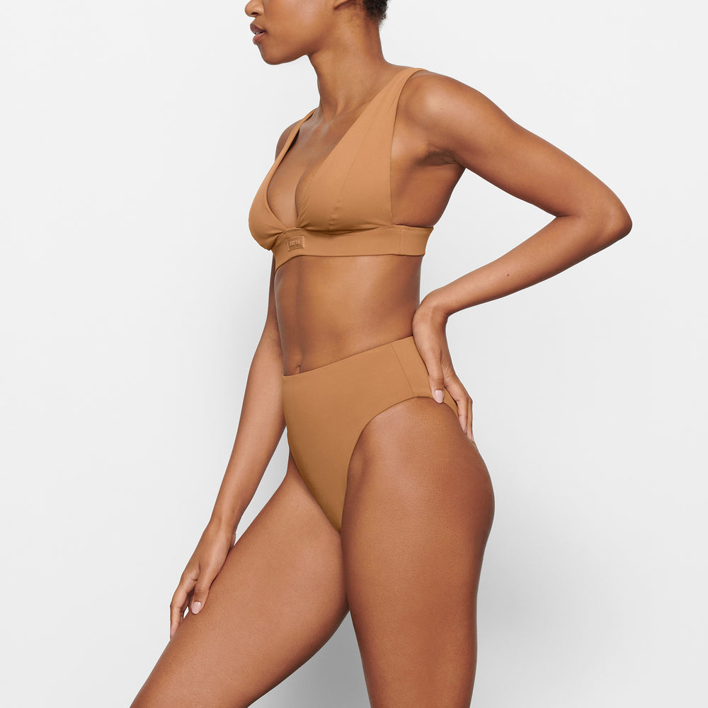 Haut de Bikini Skims SWIM PLUNGE Abricot | 306RNAVYB