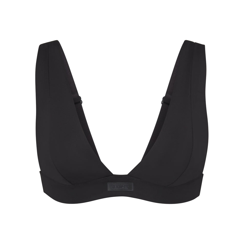 Haut de Bikini Skims SWIM PLUNGE Noir | 856SMZTQJ