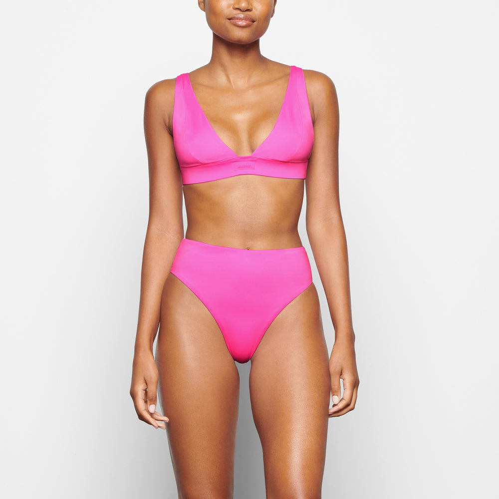 Haut de Bikini Skims SWIM PLUNGE Rose | 935JXMKHZ