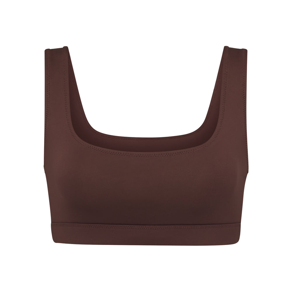 Haut de Bikini Skims SWIM TANK Chocolat | 329BSQMJO