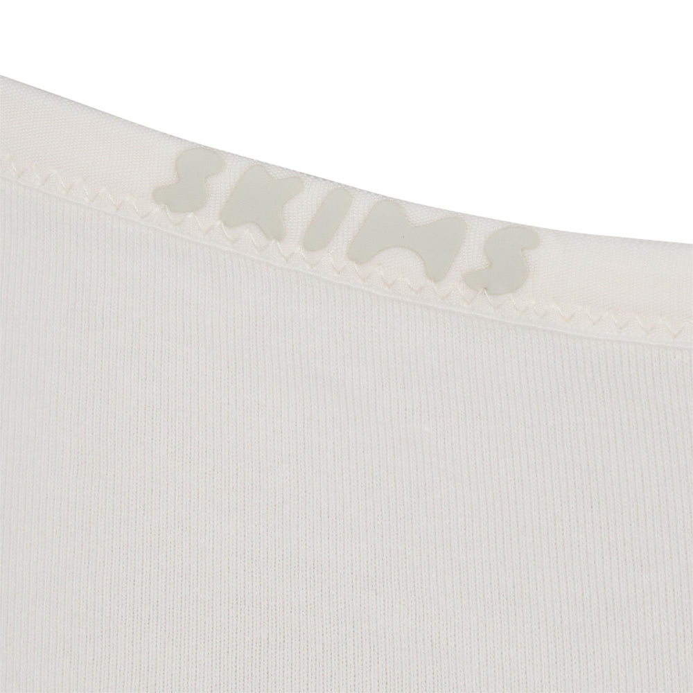 Hipster Skims COTTON LOGO Blanche | 725LYPNOZ