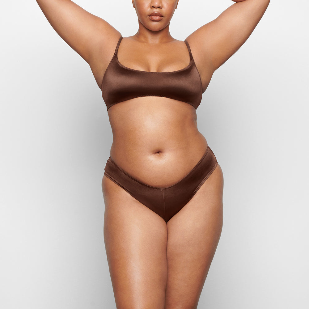 Hipster Skims STRETCH SATIN Chocolat | 728YNZLUA