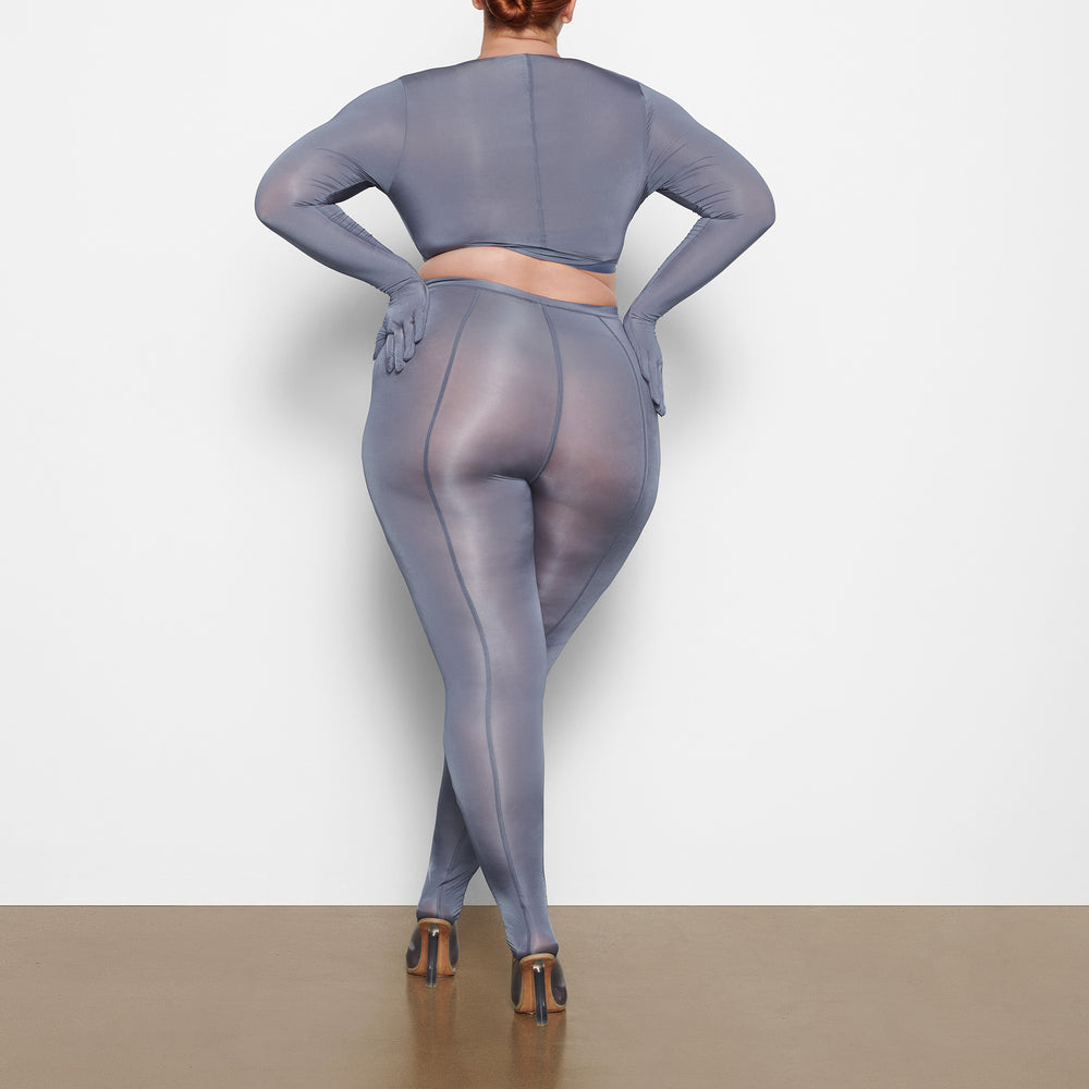 Huat Skims JELLY SHEER SHOULDER SLEEVE Grise Bleu | 563OLZQGU