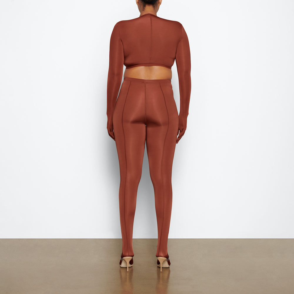 Huat Skims JELLY SHEER SHOULDER SLEEVE Marron | 410XGRPYN