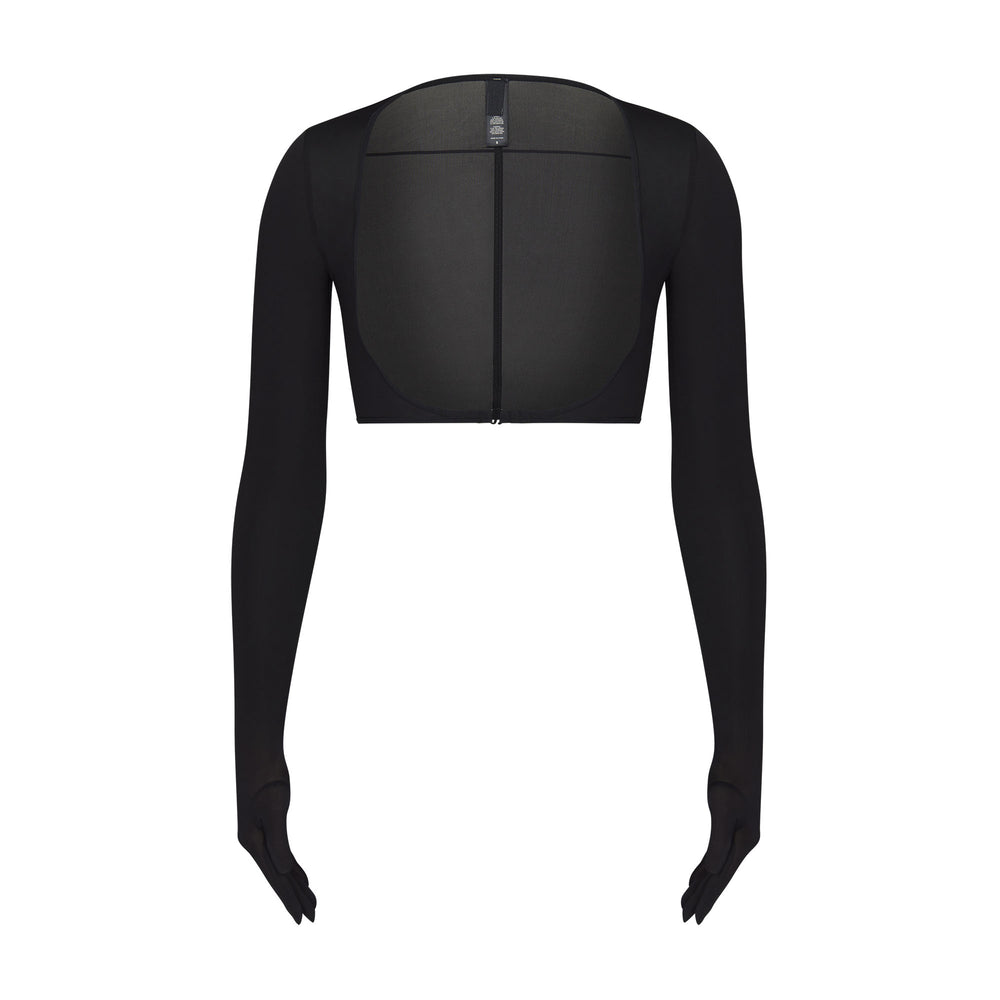 Huat Skims JELLY SHEER SHOULDER SLEEVE Noir | 831WNYDFB