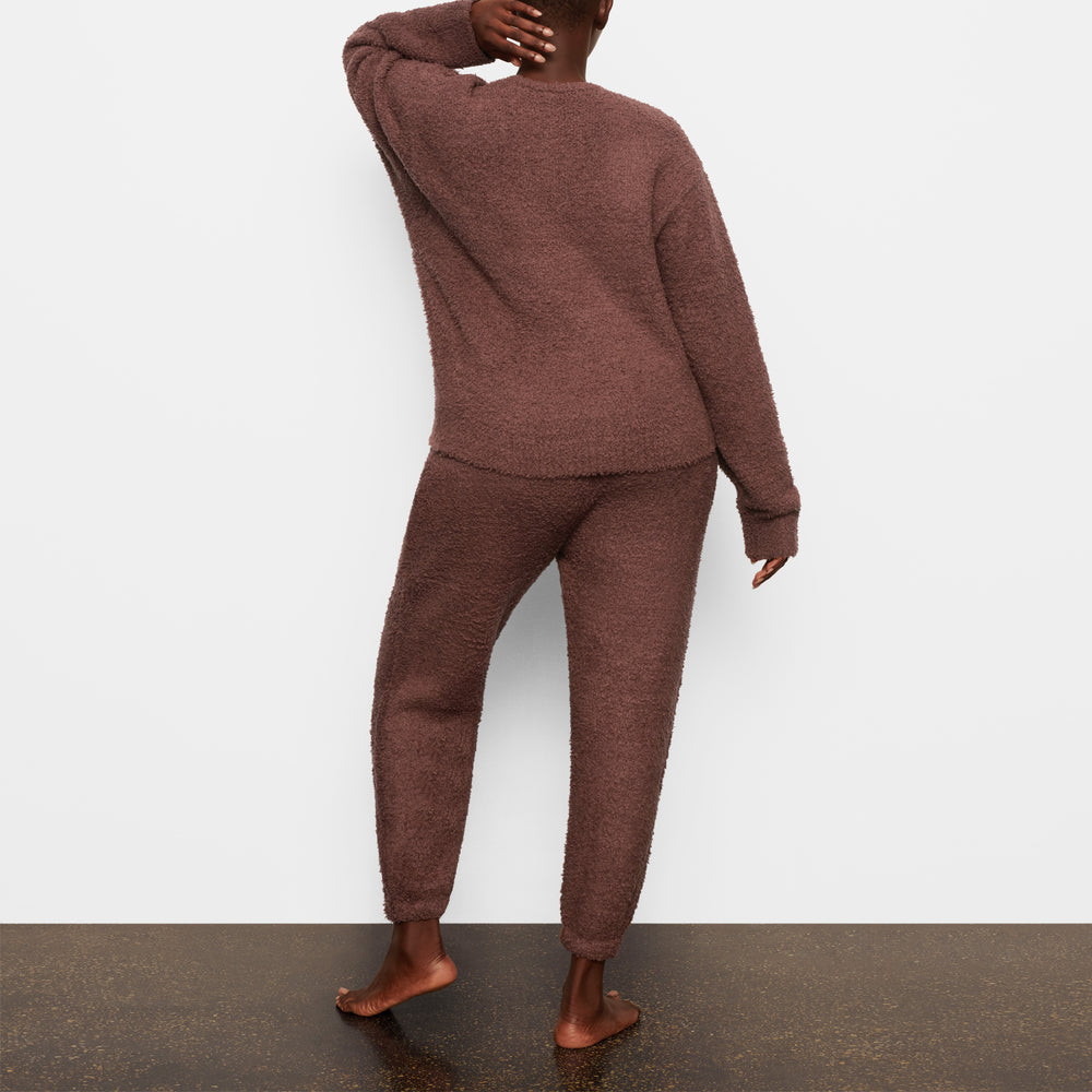 Joggers Skims COZY KNIT UNISEX Rouge Foncé | 391EKCIHX