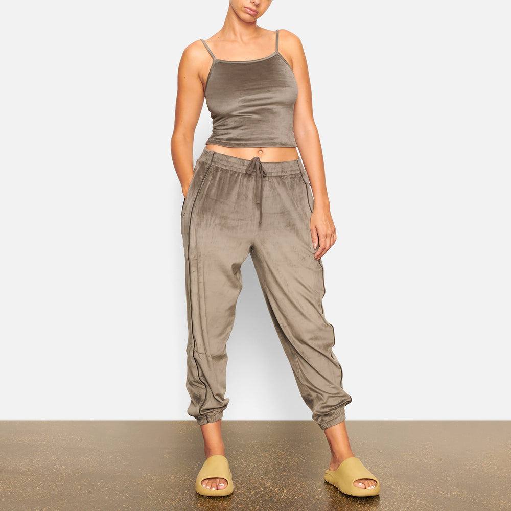 Joggers Skims VELOUR OVERSIZED Grise Foncé | 305BYIXLG