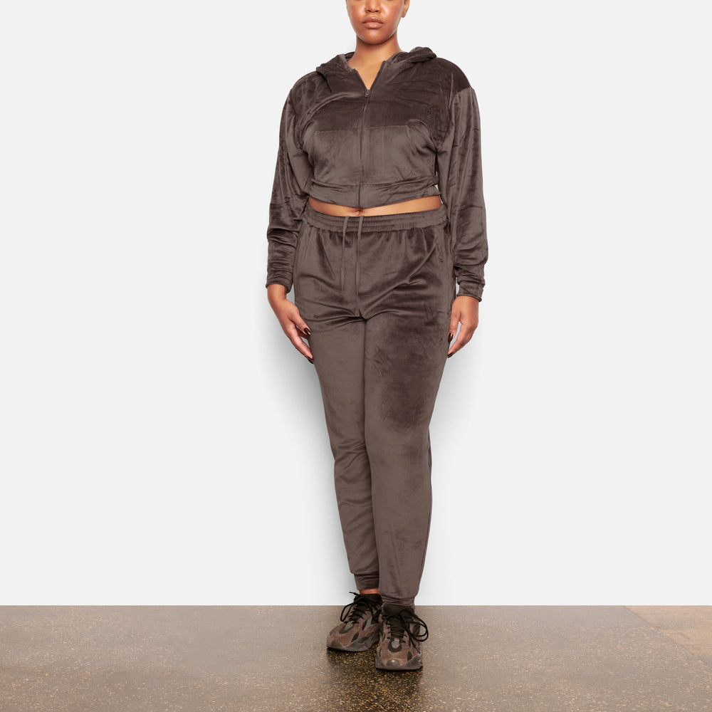 Joggers Skims VELOUR Violette Grise | 836HMTSXA