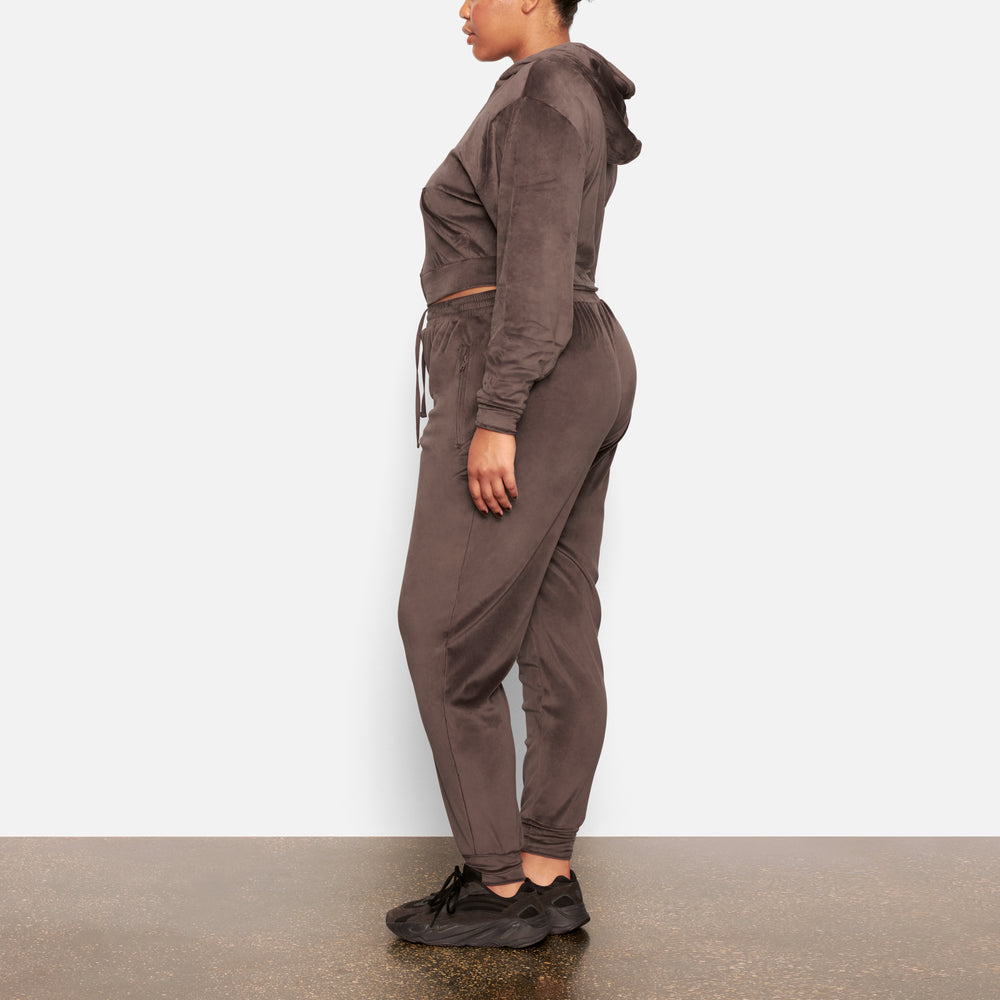 Joggers Skims VELOUR Violette Grise | 836HMTSXA