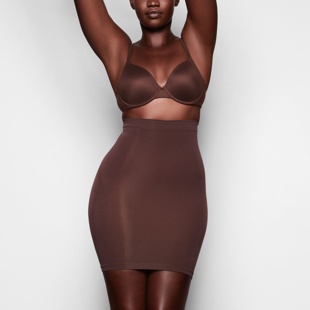 Jupe Skims LONG SLIP Chocolat | 584TWPBGV