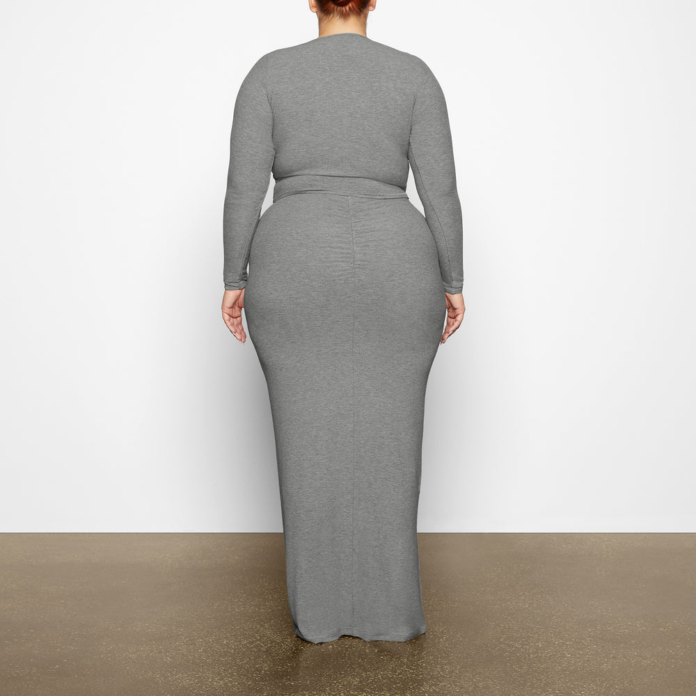 Jupe Skims SOFT LOUNGE RUCHED LONG Grise | 251XMADRT