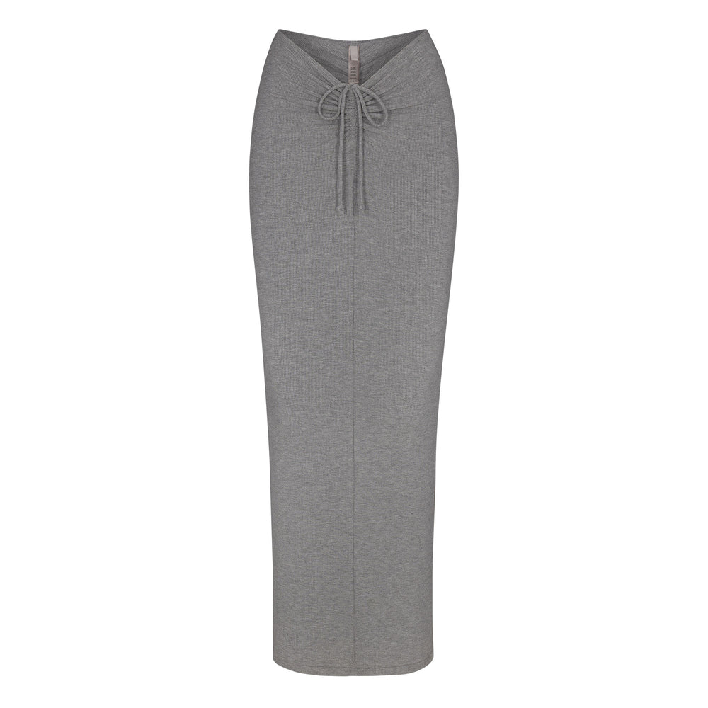 Jupe Skims SOFT LOUNGE RUCHED LONG Grise | 251XMADRT
