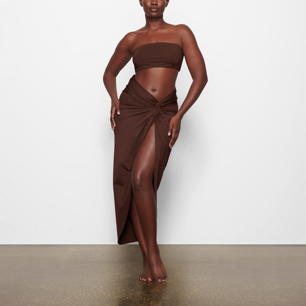 Jupe Skims SWIM SARONG Chocolat | 071DNYLAV