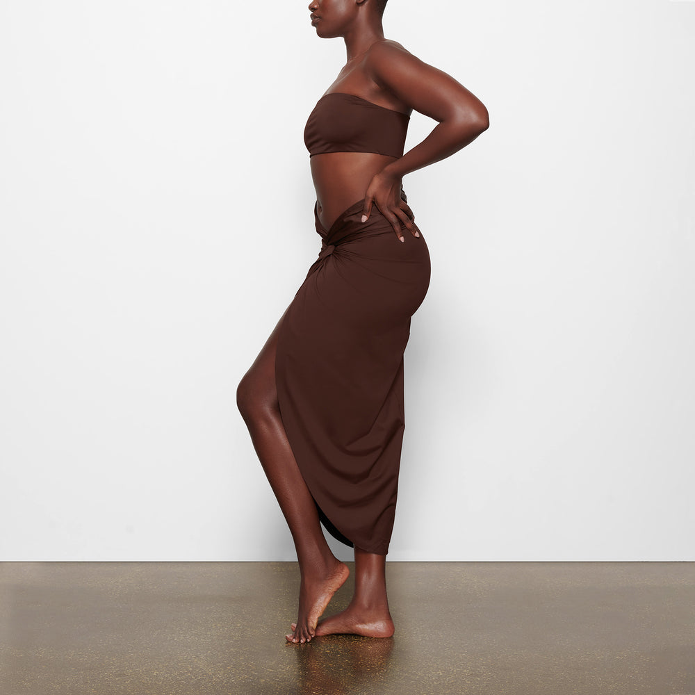 Jupe Skims SWIM SARONG Chocolat | 071DNYLAV
