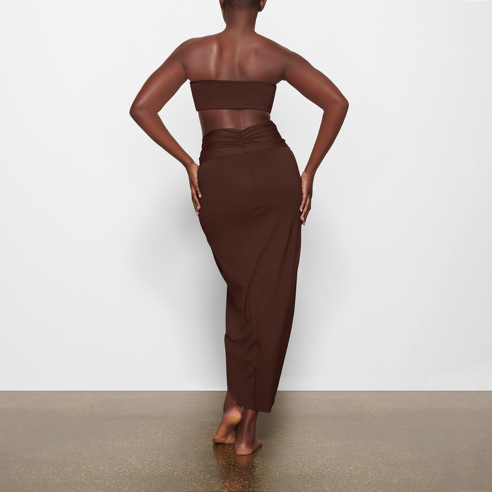 Jupe Skims SWIM SARONG Chocolat | 071DNYLAV