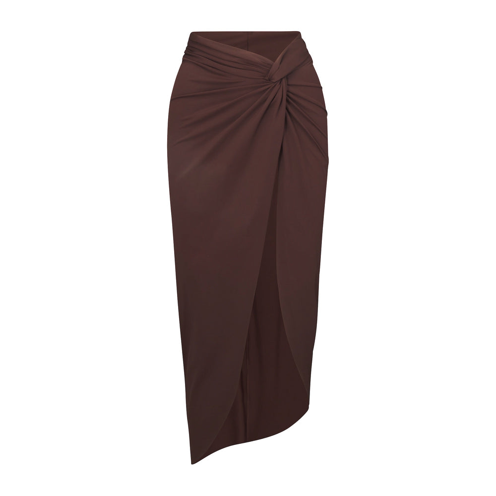 Jupe Skims SWIM SARONG Chocolat | 071DNYLAV