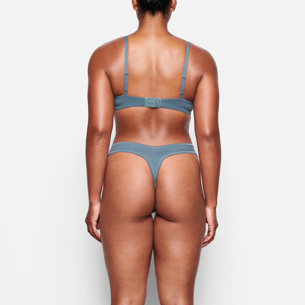 Lanières Skims COTTON JERSEY DIPPED Bleu | 756RFKXYP