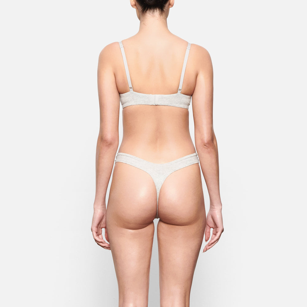 Lanières Skims COTTON JERSEY DIPPED Grise Clair | 973SMGEYX