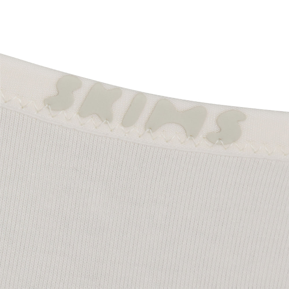 Lanières Skims COTTON LOGO DIPPED Blanche | 630ADKEPT