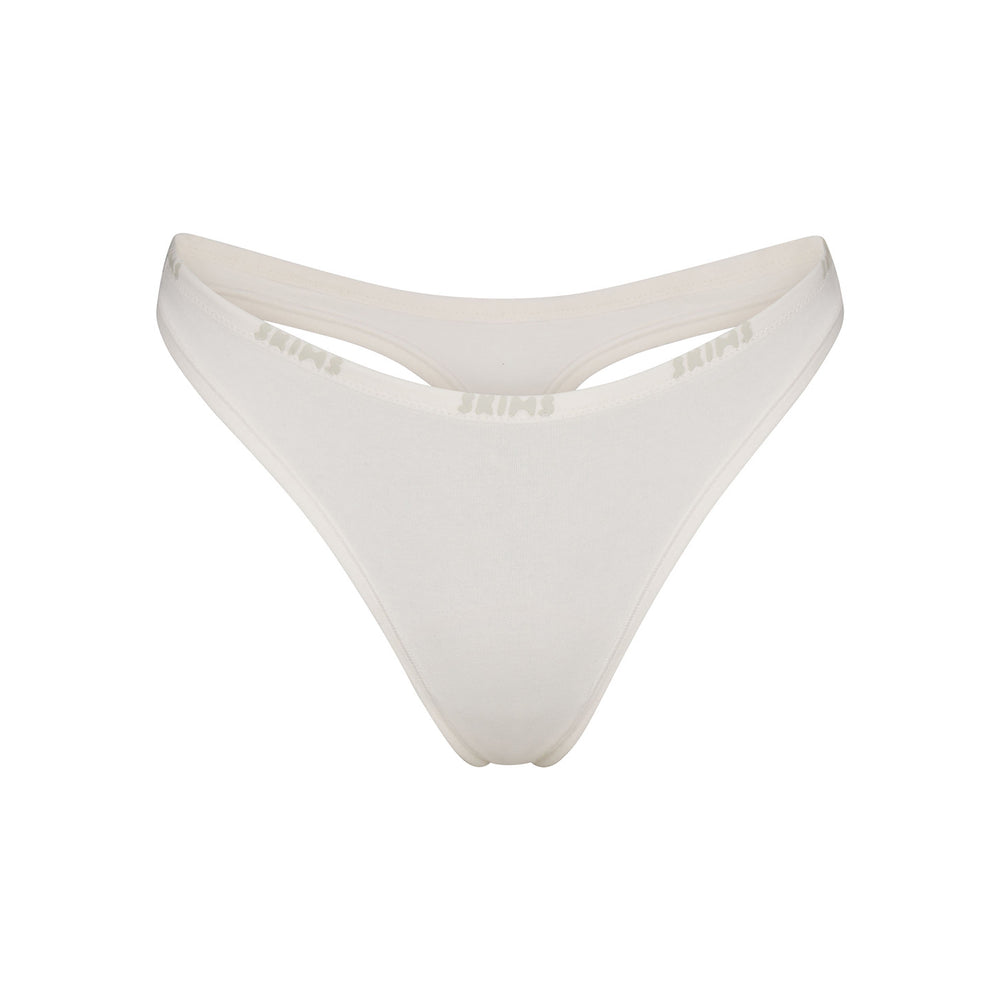 Lanières Skims COTTON LOGO DIPPED Blanche | 630ADKEPT