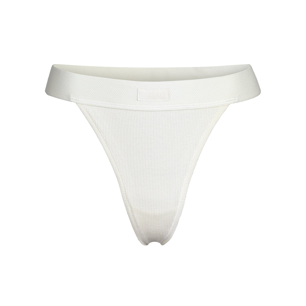 Lanières Skims COTTON RIB Blanche | 067XGWQFB