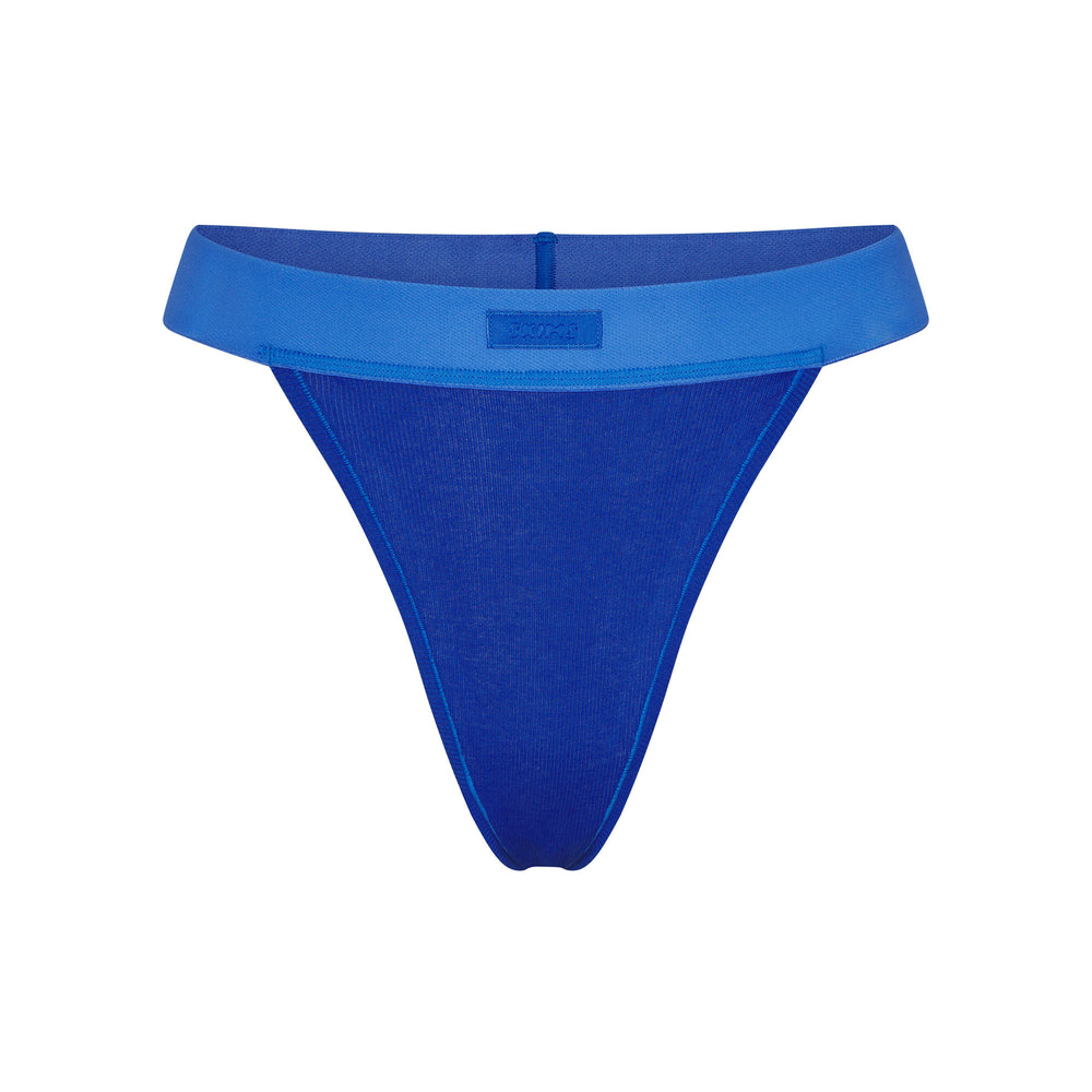 Lanières Skims COTTON RIB Bleu | 326OHPKEV