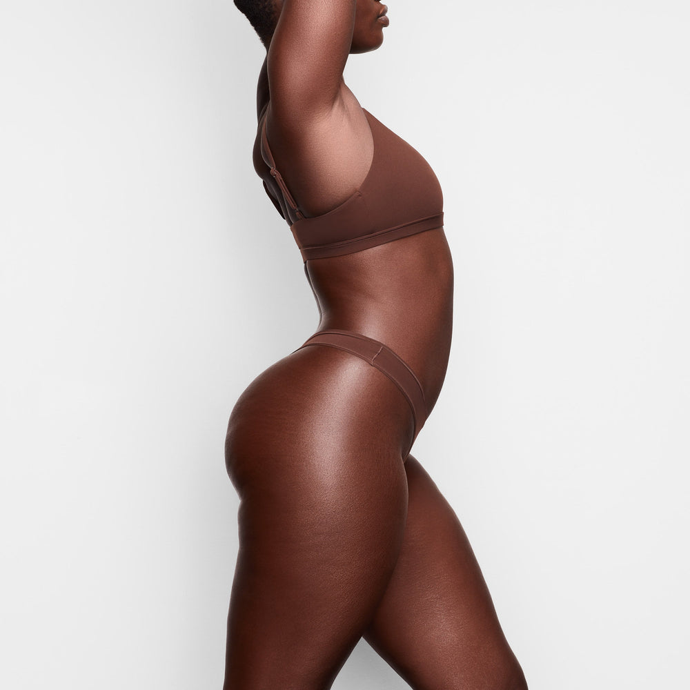 Lanières Skims FITS EVERYBODY DIPPED FRONT Chocolat | 049VGRZWS