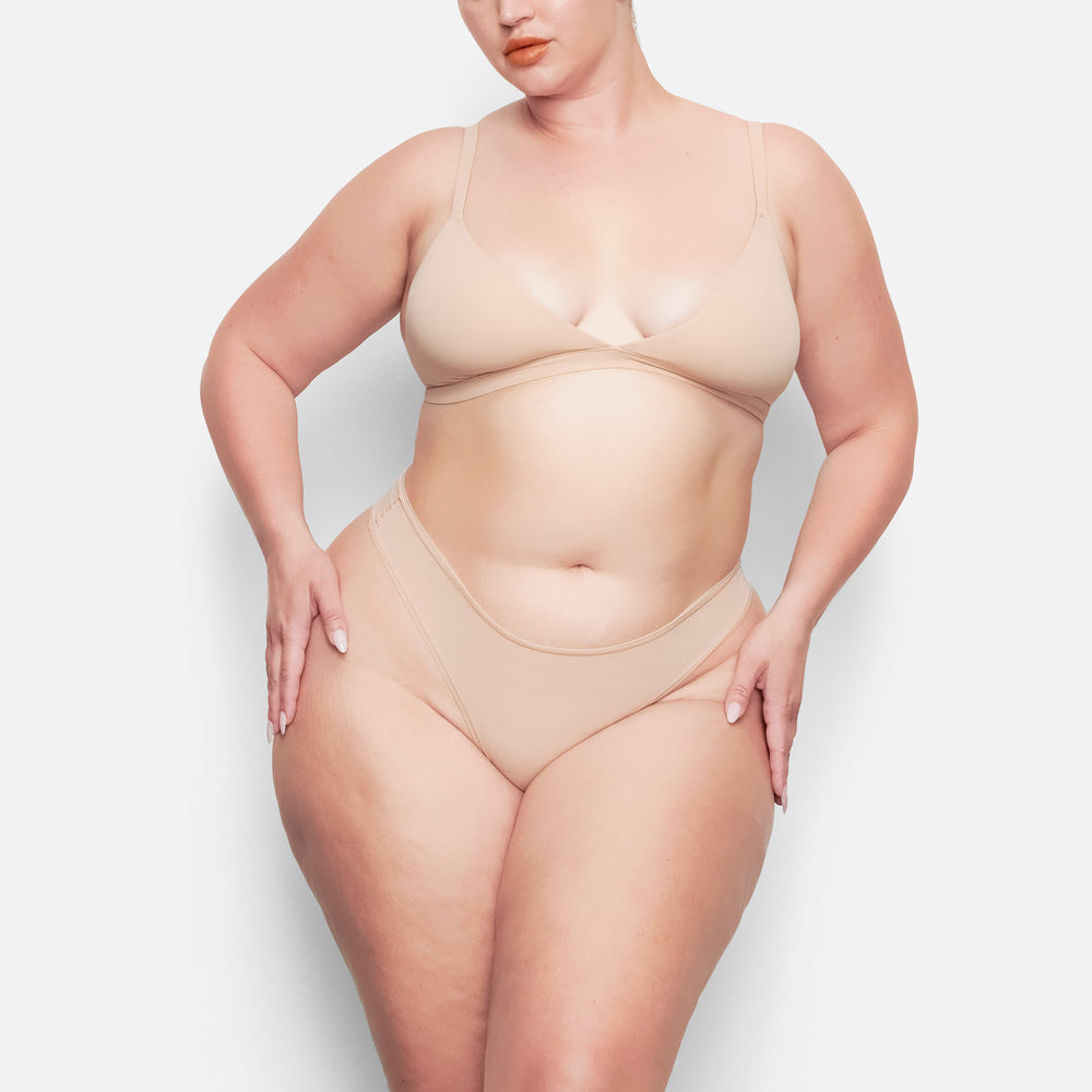 Lanières Skims FITS EVERYBODY DIPPED FRONT Beige | 954HJKBXS