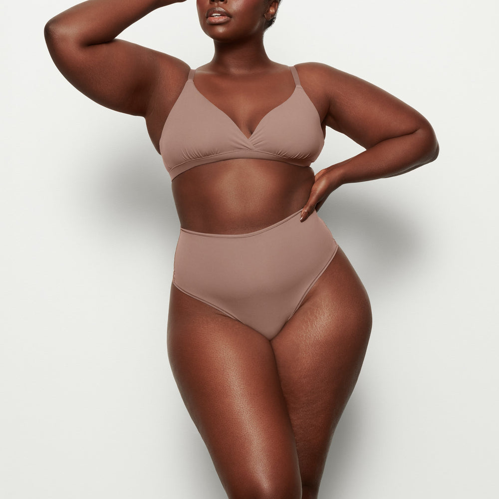 Lanières Skims FITS EVERYBODY HIGH WAISTED Marron | 253VDLJYW