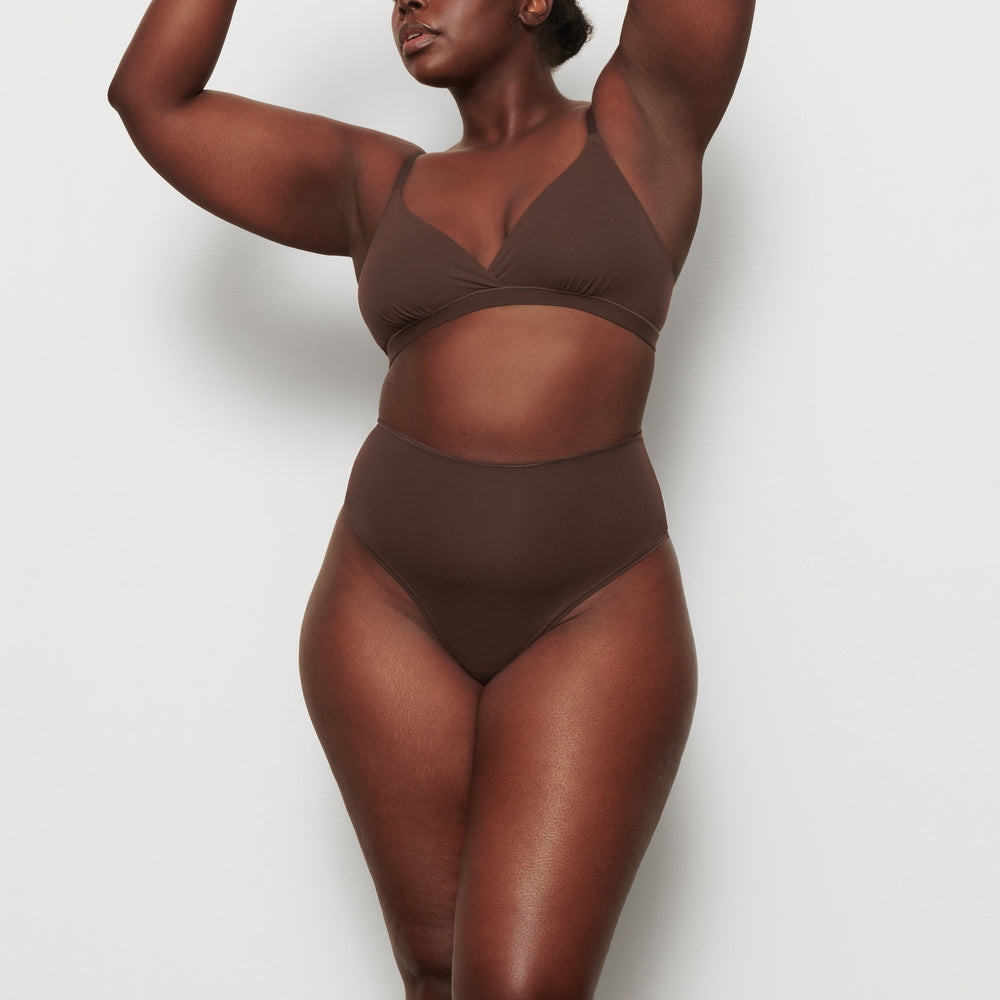 Lanières Skims FITS EVERYBODY HIGH WAISTED Chocolat | 910EUNJAZ