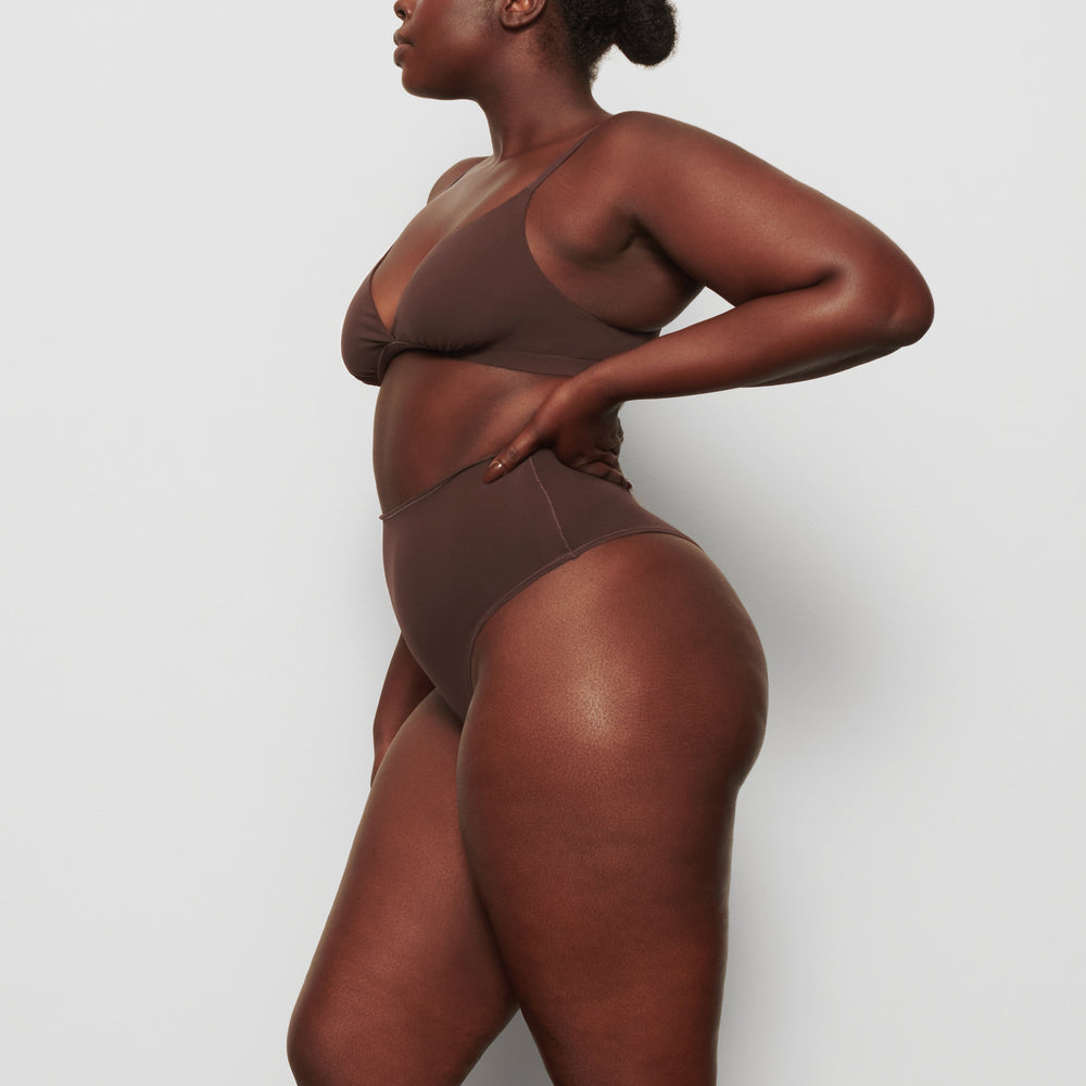 Lanières Skims FITS EVERYBODY HIGH WAISTED Chocolat | 910EUNJAZ