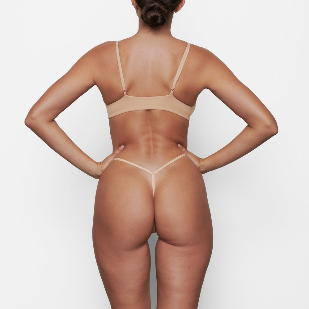 Lanières Skims FITS EVERYBODY MICRO Beige | 863YJUCXQ