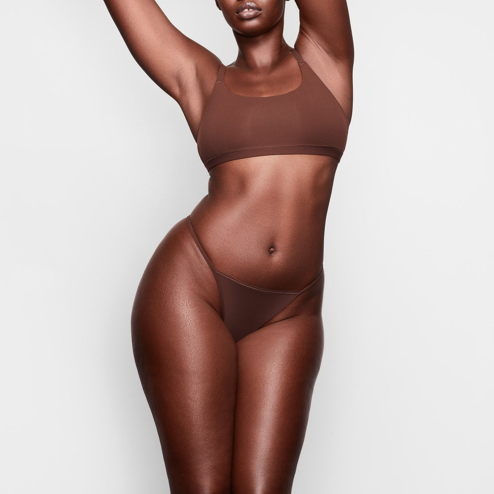 Lanières Skims FITS EVERYBODY T STRING Chocolat | 391KXZEHV