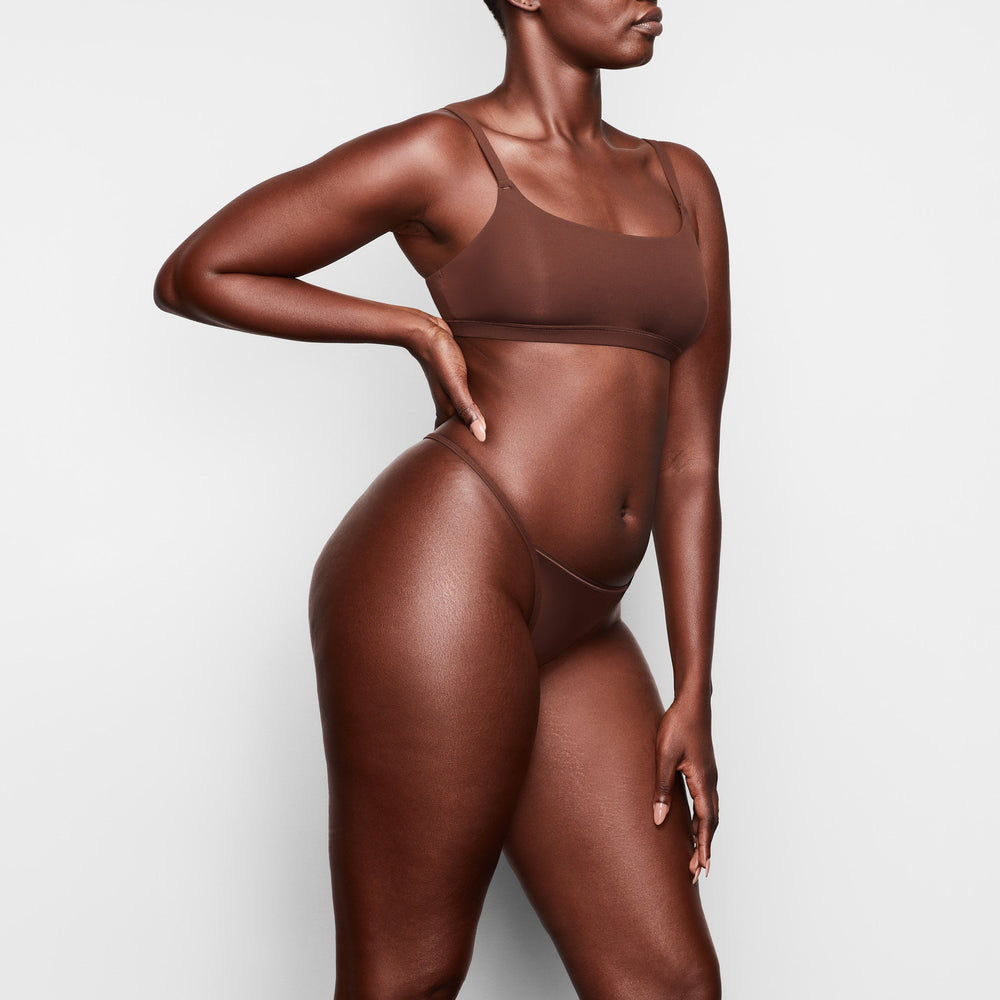 Lanières Skims FITS EVERYBODY T STRING Chocolat | 391KXZEHV