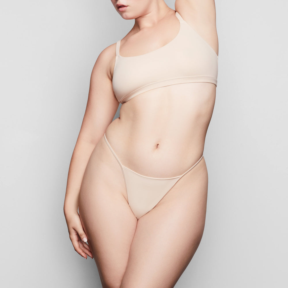 Lanières Skims FITS EVERYBODY T STRING Marron | 197WHDPRF