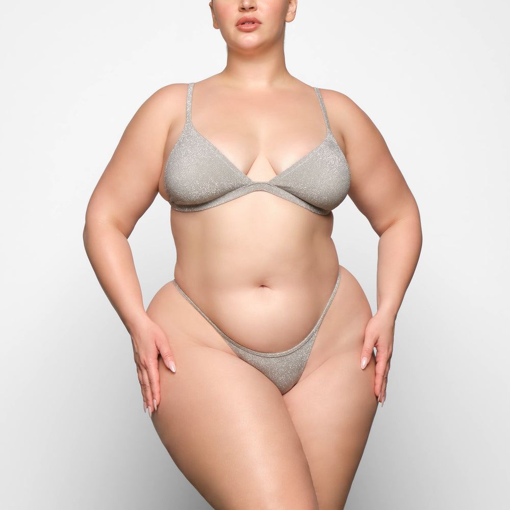 Lanières Skims GLITTER SWIM STRING Grise | 937DZTHPF