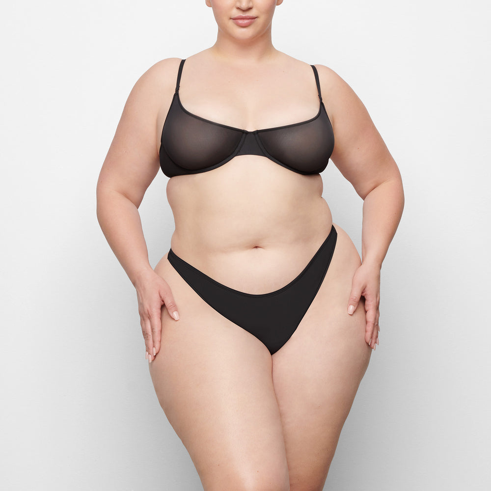 Lanières Skims JELLY SHEER DIPPED Noir | 810LMBKGJ