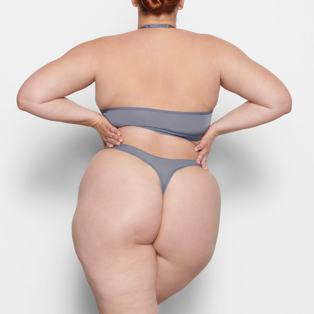 Lanières Skims JELLY SHEER SEAMED DIPPED Grise Bleu | 426KGLSEW