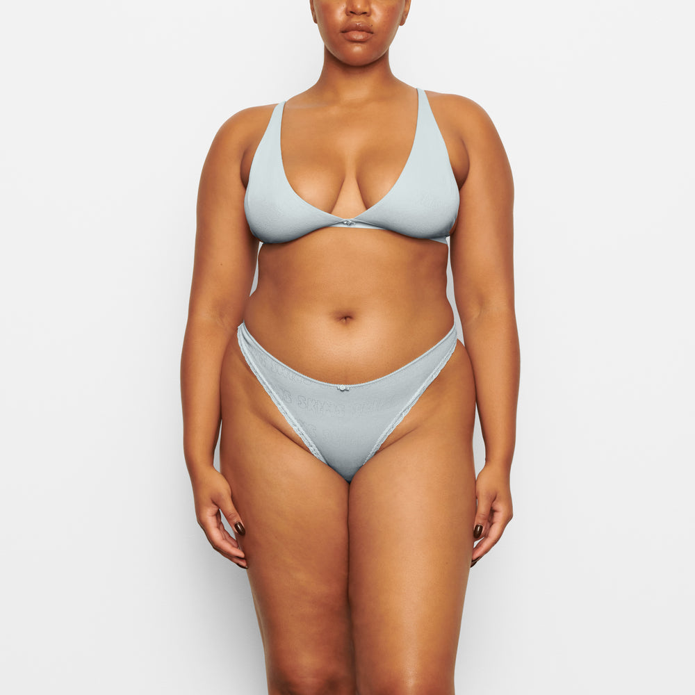 Lanières Skims LACE POINTELLE Bleu | 694JXFQIG