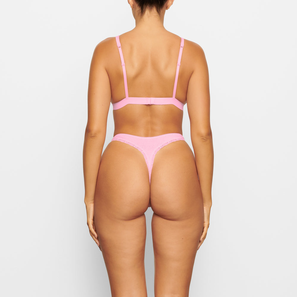 Lanières Skims LACE POINTELLE Rose | 021TKAFIO