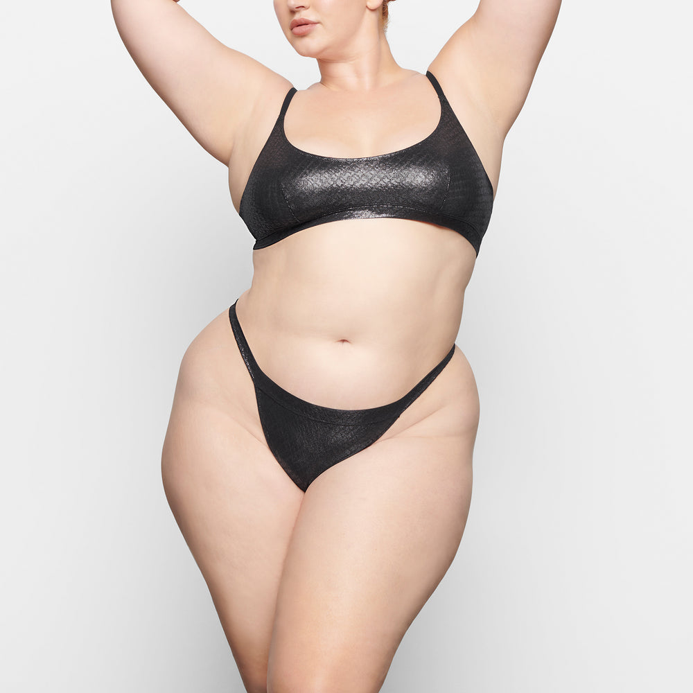 Lanières Skims LOGO MESH FOIL SKIMPY Noir | 860ZSPYUX